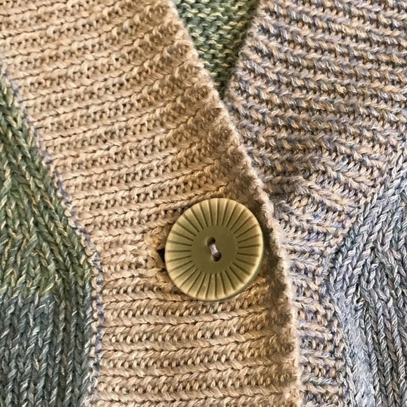 J.Jill 8P Petite Multi Color Button Knit Sweater - Picture 4 of 8